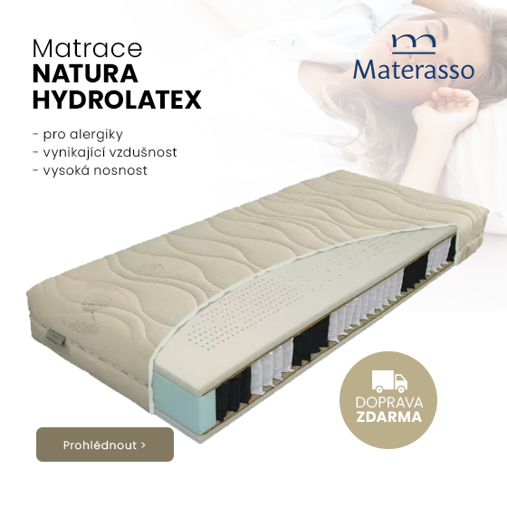 Materasso NATURA Hydrolatex T4 Organic Cotton 90 x 200 x 27